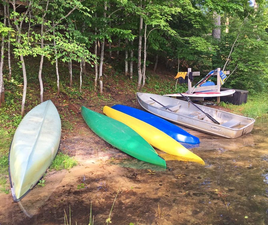 Canoes, kayaks and paddleboards Falling Rock Cafe and Bookstore